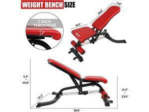Adjustable Weight Bench-7 Linkage Adjustment Workout Bench for Home Gym, Multi-Purpose Incline/Flat/Decline Heavy Bench with Big Seat Cushion, Strength Training(2020 Upgrade) Adjustable Weight Bench-7 Linkage Adjustment Workout Bench for Home Gym, Multi-Purpose Incline/Flat/Decline Heavy Bench with Big Seat Cushion, Strength Training(2020 Upgrade)