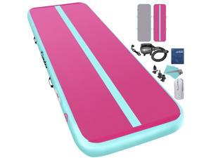 Furgle 16ft Airtrack Air Track Floor Inflatable Gymnastics Tumbling Mat GYM w/ Pump Pink USA Furgle 16ft Airtrack Air Track Floor Inflatable Gymnastics Tumbling Mat GYM w/ Pump Pink USA