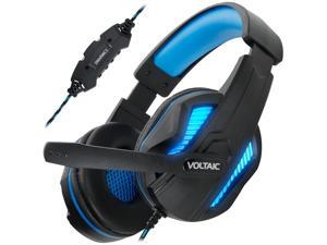 ENHANCE Computer PC Gaming Headset - Voltaic PRO USB Headphones with 7.1 Surround Sound, Microphone, LED Lighting, Volume & Mic Controls