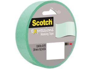 Scotch Decorative Masking Tape 1"X 20 Yards-Mint Scotch Decorative Masking Tape 1"X 20 Yards-Mint