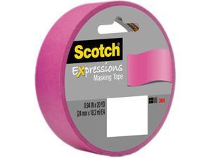 Scotch Decorative Masking Tape 1"X 20 Yards-Dark Pink Scotch Decorative Masking Tape 1"X 20 Yards-Dark Pink