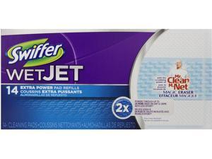 Swiffer WetJet System Refill Cloths 11.3" x 5.4" Extra Power White 14/Box 81790 Swiffer WetJet System Refill Cloths 11.3" x 5.4" Extra Power White 14/Box 81790
