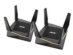 ASUS AiMesh AX6100 RT-AX92U - Wi-Fi system (2 routers) - mesh - GigE, 802.11ax - 802.11a/b/g/n/ac/ax - Tri-Band ASUS AiMesh AX6100 RT-AX92U - Wi-Fi system (2 routers) - mesh - GigE, 802.11ax - 802.11a/b/g/n/ac/ax - Tri-Band