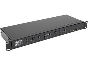 Tripp Lite 8-Port KVM Switch DVI/USB w Audio & Peripheral Sharing 1U 1080p (B024-DUA8-SL)