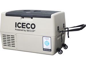 ICECO TR45 Portable Refrigerator, 45 Liter, DC 12/24V, AC 100-240V, Fridge Freezer Cooler, For Outdoor and Home, For Car, Truck, Vehicle, Van, Camping, Picnic, 0° to 50° (khaki)