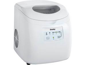 Danby 2 Pound Capacity Electric Self-Cleaning Portable Ice Cube Maker, White