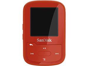 SanDisk Clip Sport Plus 16 GB Flash MP3 Player - Red