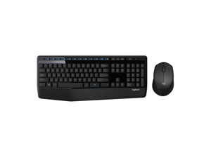 Logitech MK345 Wireless Combo Full-Sized Keyboard with Palm Rest and Comfortable Right-Handed Mouse, 2.4 GHz Wireless USB Receiver, Compatible with PC, Laptop