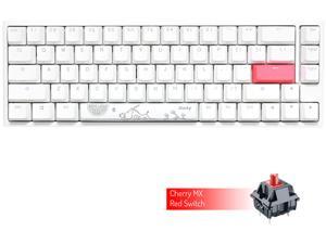 Ducky One 2 SF 65% RGB LED Mechanical Keyboard, White w/ Cherry MX Red Switches