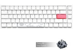 Ducky One 2 SF 65% RGB LED Mechanical Keyboard, White w/ Cherry MX Silent Red Switches
