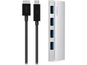 Belkin USB-IF Certified USB 3.0 4-Port Hub with 1-Meter USB Type C (USB-C) to Micro-B Cable Belkin USB-IF Certified USB 3.0 4-Port Hub with 1-Meter USB Type C (USB-C) to Micro-B Cable