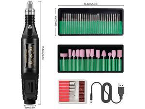 Portable Electric Nail Drill Machine Manicure Nail File Acrylic Gel Nails Kit