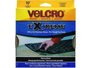 Velcro, Gray, 10 Ft x 1 In