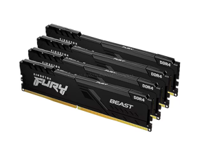 Kingston FURY Beast 128GB (4 x 32GB) 288-Pin PC RAM DDR5 5200 (PC5 41600) Memory (Desktop Memory) Model KF552C40BBK4-128