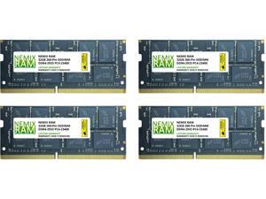 128GB (4 x 32GB) DDR4-2933 PC4-23400 SODIMM Laptop Memory by Nemix Ram 128GB (4 x 32GB) DDR4-2933 PC4-23400 SODIMM Laptop Memory by Nemix Ram