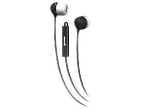 Maxell 190300 - IEMICBLK Stereo In-Ear Earbuds with Microphone & Remote (Black)