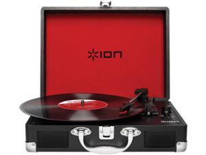 Ion Audio Vinyl Motion Portable Suitcase Turntable with Built-In Speakers, Black Ion Audio Vinyl Motion Portable Suitcase Turntable with Built-In Speakers, Black