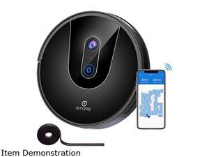 Amarey A900 Robot Vacuum- Smart Navigating Robot Vacuum Cleaner, Wi-Fi Connected, Works with Alexa, Visual Mapping, APP Control,Strong Suction, Self-Charging, Best for Pet Hair, Hard Floors to Carpet