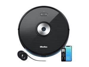 Robot Vacuum Cleaner, iMartine 1600PA Robotic Vacuum Cleaner Wi-Fi Connectivity Works with Alexa, Self-Charging, Smart Mapping, Super Slim, with Boundary Strips, Best for Hard Floor, Carpets, Pet Hair
