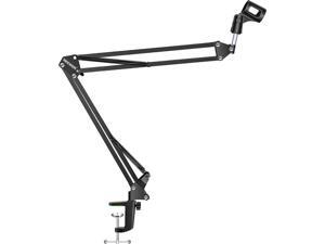 NEEWER Adjustable Microphone Suspension Boom Scissor Arm Stand, Max Load 1 KG Compact Mic Stand Made of Durable Steel for Radio Broadcasting Studio, Voice-Over Sound Studio, Stages, and TV Stations