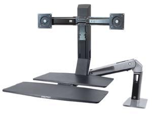 ERGOTRON 24-316-026 WorkFit-A, Dual Monitor with Worksurface+ ERGOTRON 24-316-026 WorkFit-A, Dual Monitor with Worksurface+