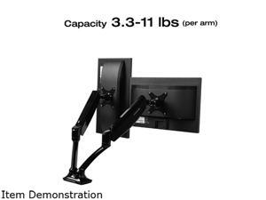 Loctek Desk Mount Full-motion Monitor Arm 10 to 27-inch Dual-arm Monitor Mount Loctek Desk Mount Full-motion Monitor Arm 10 to 27-inch Dual-arm Monitor Mount