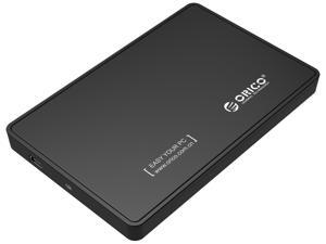 ORICO Portable 2.5-inch SATA to USB 2.0 External Hard Drive Enclosure Case Standard SATA Micro B 2.5"7mm 9.5mm SSD/HDD Enclosure with USB 2.0 Cable -Black ORICO Portable 2.5-inch SATA to USB 2.0 External Hard Drive Enclosure Case Standard SATA Micro B 2.5"7mm 9.5mm SSD/HDD Enclosure with USB 2.0 Cable -Black
