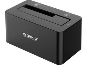 ORICO SuperSpeed USB 3.0 to SATA Hard Drive Docking Station for 2.5'' & 3.5''  HDD, SSD [Support 8TB]-Black (6619US3)