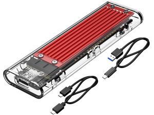 ORICO TCM2-C3 Aluminium USB 3.1 Gen2 Type-C NVMe M.2 Hard Drive Enclosure 10Gbps Date Transfer Rate Support UASP Protocol with Type-C to C Cable - Red ORICO TCM2-C3 Aluminium USB 3.1 Gen2 Type-C NVMe M.2 Hard Drive Enclosure 10Gbps Date Transfer Rate Support UASP Protocol with Type-C to C Cable - Red