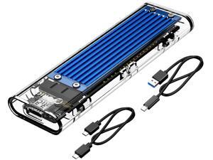 ORICO TCM2-C3 Aluminum USB 3.1 Gen2 Type-C NVMe M.2 Hard Drive Enclosure 10Gbps Date Transfer Rate Support UASP Protocol with Type-C to C Cable - Blue ORICO TCM2-C3 Aluminum USB 3.1 Gen2 Type-C NVMe M.2 Hard Drive Enclosure 10Gbps Date Transfer Rate Support UASP Protocol with Type-C to C Cable - Blue