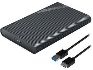 ORICO Tool Free 2.5 inch SATA to USB 3.0 Hard Drive Enclosure 5Gbps Up to 4TB UASP SSD HDD Case (2521U3)