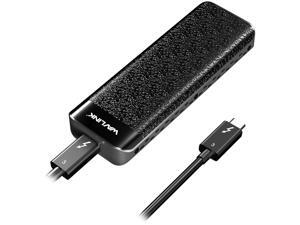 Wavlink WL-UTE02 Type-C Thunderbolt 3 to NVMe SSD Enclosure, Thunderbolt 3 NVME External SSD, Heat Sink Integrated, 0.5m Thunderbolt 3 Pigtail Cable, Thunderbolt 3 Super Speed, Plug and Play Wavlink WL-UTE02 Type-C Thunderbolt 3 to NVMe SSD Enclosure, Thunderbolt 3 NVME External SSD, Heat Sink Integrated, 0.5m Thunderbolt 3 Pigtail Cable, Thunderbolt 3 Super Speed, Plug and Play