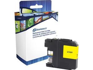 Dataproducts DPCLC103YCA Ink Cartridge (OEM# Brother LC103Y) 600 Page Yeild; Yellow Dataproducts DPCLC103YCA Ink Cartridge (OEM# Brother LC103Y) 600 Page Yeild; Yellow