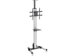 StarTech.com STNDMTV70 TV Cart - For 32" to 75" Displays - AV Cart - Height Adjustable - Lockable Wheels - Flat Screen TV Cart - Media Cart on Wheels