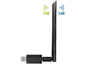 USB Wifi Adapter - USB 3.0 Wireless 1200Mbps Dual Band 2.4G/5G Wireless Lan Network Card Dongle with High Gain 5dBi Antenna IEEE802.11ac/n/g/b For Desktop Laptop PC - Windows XP/Vista/7/8/8.1/10,Mac USB Wifi Adapter - USB 3.0 Wireless 1200Mbps Dual Band 2.4G/5G Wireless Lan Network Card Dongle with High Gain 5dBi Antenna IEEE802.11ac/n/g/b For Desktop Laptop PC - Windows XP/Vista/7/8/8.1/10,Mac