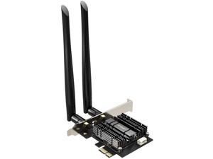 EDUP PCIe Bluetooth WiFi Card Ac1300Mbps Wireless Wi-Fi Network Card Adapter 2.4G/5.8G Dual Band Antenna PCI Express Internet Networking Cards Support Windows 10/ Win 8.1/ Win 7 for Desktop PC Laptop