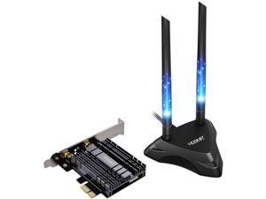WiFi 6 AX3000 PCIe WiFi Card, Up to 2400Mbps, Bluetooth 5.0, 802.11AX Dual Band Wireless Adapter with MU-MIMO, OFDMA, Ultra-Low Latency, Supports Windows 10 (64bit) only