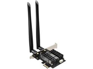 Wifi Adapter, EDUP WiFi 6 Card AX 3000Mbps PCIe Network Card AX200 2.4Ghz/5.8Ghz with Bluetooth 5.0 & Heat Sink Wireless PCI Express Wi-Fi Adapters Dual Band Antenna for Windows 10 64-bit