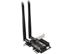 EDUP WiFi 6 Card AX 3000Mbps PCIe Network Card AX200 802.11AX 2.4Ghz/5.8Ghz with Bluetooth 5.0 & Heat Sink Wireless PCI Express Wi-Fi Adapters Dual Band Antenna for Windows 10 64-bit EDUP WiFi 6 Card AX 3000Mbps PCIe Network Card AX200 802.11AX 2.4Ghz/5.8Ghz with Bluetooth 5.0 & Heat Sink Wireless PCI Express Wi-Fi Adapters Dual Band Antenna for Windows 10 64-bit