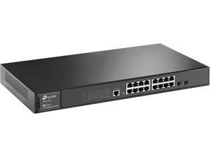 TP-Link T2600G-18TS (TL-SG3216) JetStream 16-Port Gigabit L2 Managed Switch with 2 SFP Slots TP-Link T2600G-18TS (TL-SG3216) JetStream 16-Port Gigabit L2 Managed Switch with 2 SFP Slots