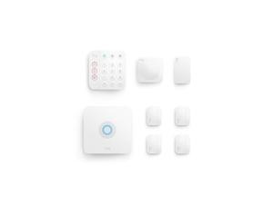 Ring Business Alarm Security Kit, 8-Piece (2nd Generation), Includes Base Station, Motion Detector, Keypad, Sensor and Range extender - White