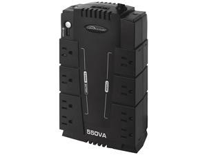 Compucessory UPS Backup System w/ AVR 8 Outlets 550VA 330W 6' Cord Black 25653 Compucessory UPS Backup System w/ AVR 8 Outlets 550VA 330W 6' Cord Black 25653