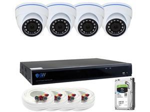 GW Security 8CH 4K NVR Network 5MP IP Security Camera System - (4) x 5MP Outdoor Dome Security Cameras, 8-Channel Plug and Play 5-In-1 DVR / XVR, Cloud service, Scan QR code to easy remote viewing GW Security 8CH 4K NVR Network 5MP IP Security Camera System - (4) x 5MP Outdoor Dome Security Cameras, 8-Channel Plug and Play 5-In-1 DVR / XVR, Cloud service, Scan QR code to easy remote viewing