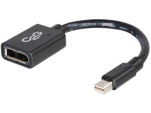 C2g 6In Mini Displayport To Displayport Adapter Converter - Black C2g 6In Mini Displayport To Displayport Adapter Converter - Black