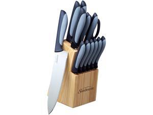 Sunbeam 73630.14 Durant 14 Piece Cutlery Block Set with Black Handles Sunbeam 73630.14 Durant 14 Piece Cutlery Block Set with Black Handles