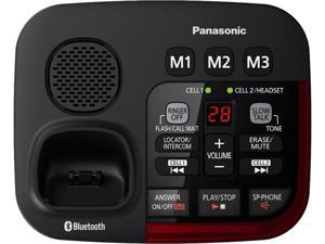 Panasonic - KX-TGM430B - Panasonic Link2Cell KX-TGM430B Bluetooth/DECT 6.0 1.90 GHz Cordless Phone - Silver - Cordless -