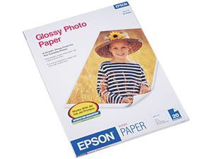 Epson S041141 Photo Paper For Inkjet Print - Letter - 8.50" x 11" - Glossy - 92 Brightness - 20 / Pack - White Epson S041141 Photo Paper For Inkjet Print - Letter - 8.50" x 11" - Glossy - 92 Brightness - 20 / Pack - White