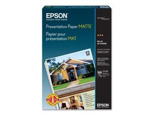 Epson S041069 Matte Presentation Paper, 27 lbs., Matte, 13 x 19, 100 Sheets/Pack Epson S041069 Matte Presentation Paper, 27 lbs., Matte, 13 x 19, 100 Sheets/Pack