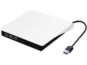 Wanmingtek External CD/DVD Drive USB 3.0 Portable R/W Optical Drive High Speed Data Transfer Slim CD DVD Burner Recorder CD ROM for Laptop/MacBook/Desktop, White Wanmingtek External CD/DVD Drive USB 3.0 Portable R/W Optical Drive High Speed Data Transfer Slim CD DVD Burner Recorder CD ROM for Laptop/MacBook/Desktop, White