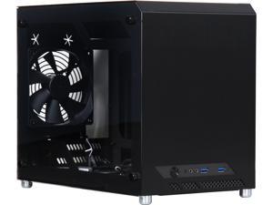 Lian Li Pc Q10wx Black Aluminum Mini Chassis Computer Case Atx Not Included Power Supply Neweggbusiness